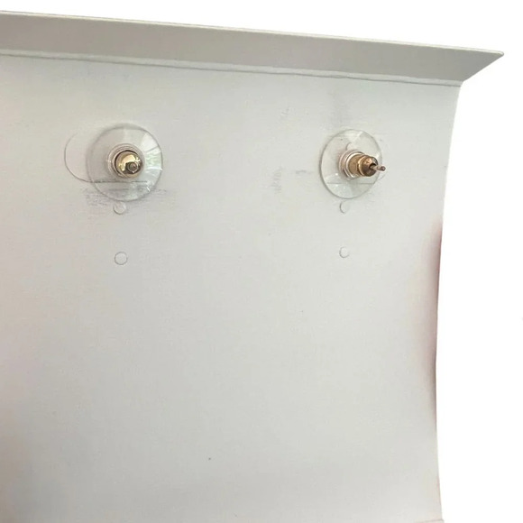 Eye Candy Los Angeles 18K Gold Plated CZ Peacock Feather Drop Earrings - Picture 3 of 6